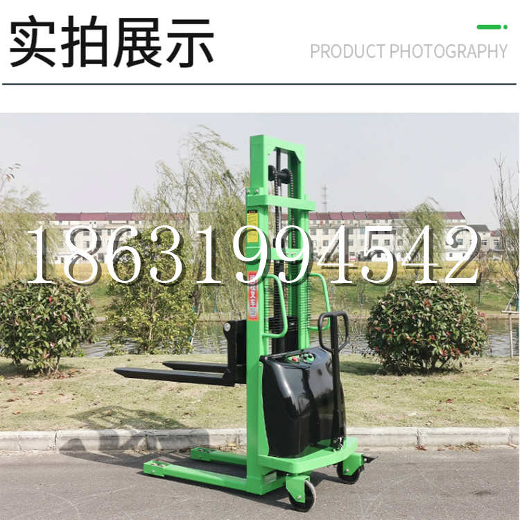 疏勒县电动叉车堆高车液压铲车电瓶1吨2吨站驾步行式小型全自动叉车